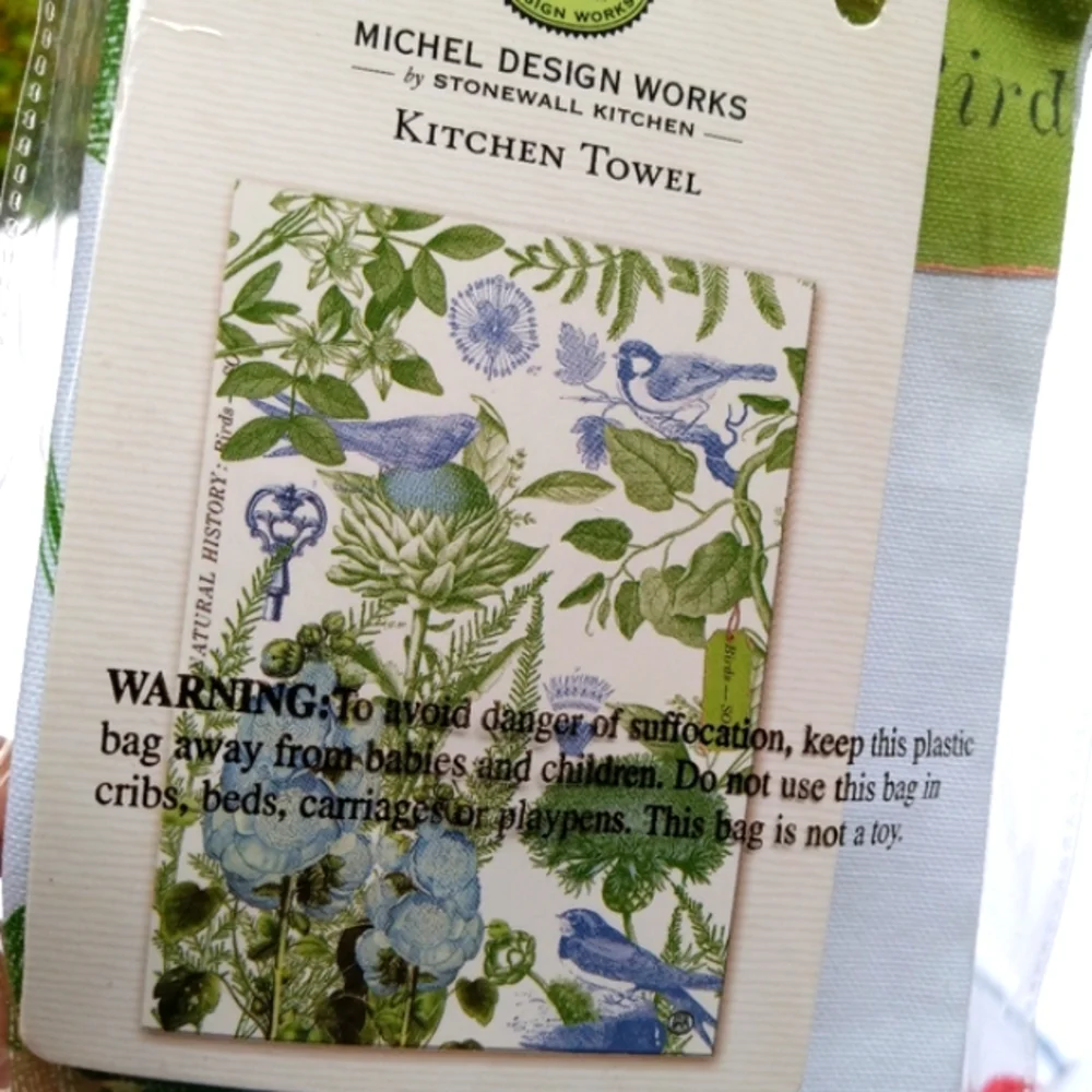 3 NWT Michel Designs Works &  Stonewall Kitchen Towels